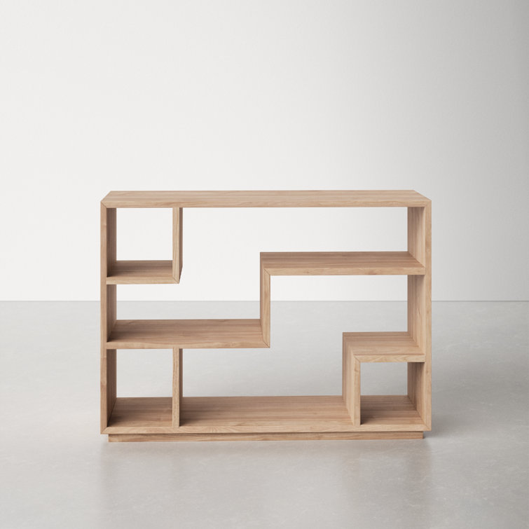 AllModern Market 24'' H x 33'' W Solid Wood Geometric Bookcase